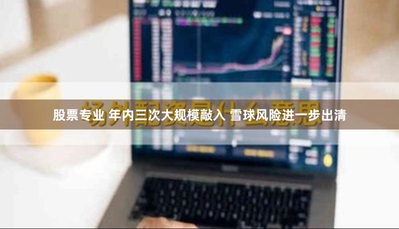 股票专业 年内三次大规模敲入 雪球风险进一步出清